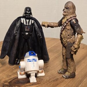 Chewbacca Darth Vader R2D2 Star Wars Hasbro Action Figures Toys Lucas Films